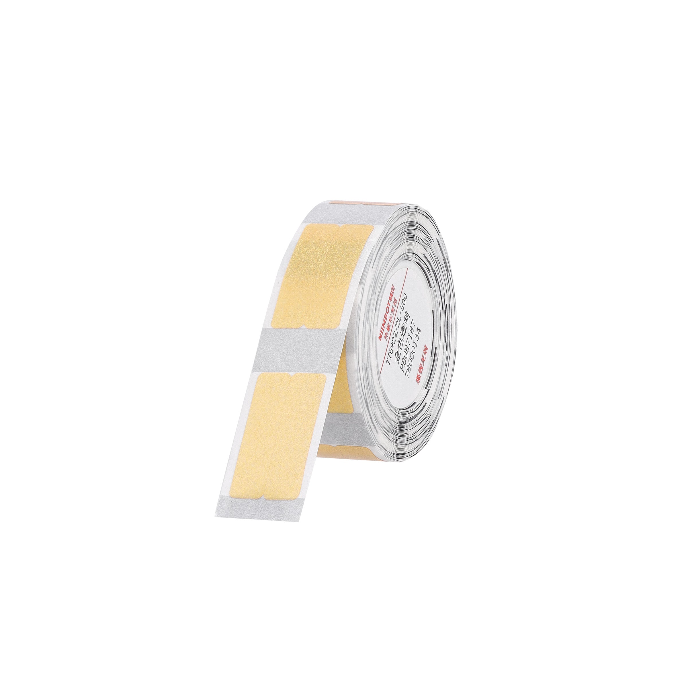 NB646 - NIIMBOT - D11 / D101 / D110 / H1S - TT6X22/2L - 500 LABELS PER ROLL - GOLD TRANSPARENT - PEN STATIONARY - RECTANGLE