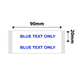 NB648 - NIIMBOT - B1 / B21 / B3S / B4 - T20X90/2L - 170 LABELS PER ROLL - WHITE - BLUE TEXT ONLY - RECTANGLE
