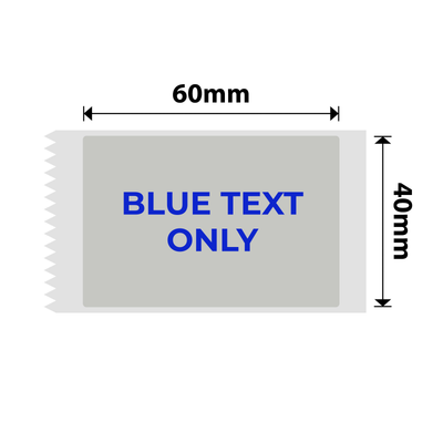 NB651 - NIIMBOT - B1 / B21 / B3S / B4 - 40X60MM - 105 SILVER GREY BLUE TEXT ONLY LABELS