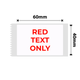 NB652 - NIIMBOT - B1 / B21 / B3S / B4 - T40X60 - 125 LABELS PER ROLL - WHITE - RED TEXT ONLY - RECTANGLE