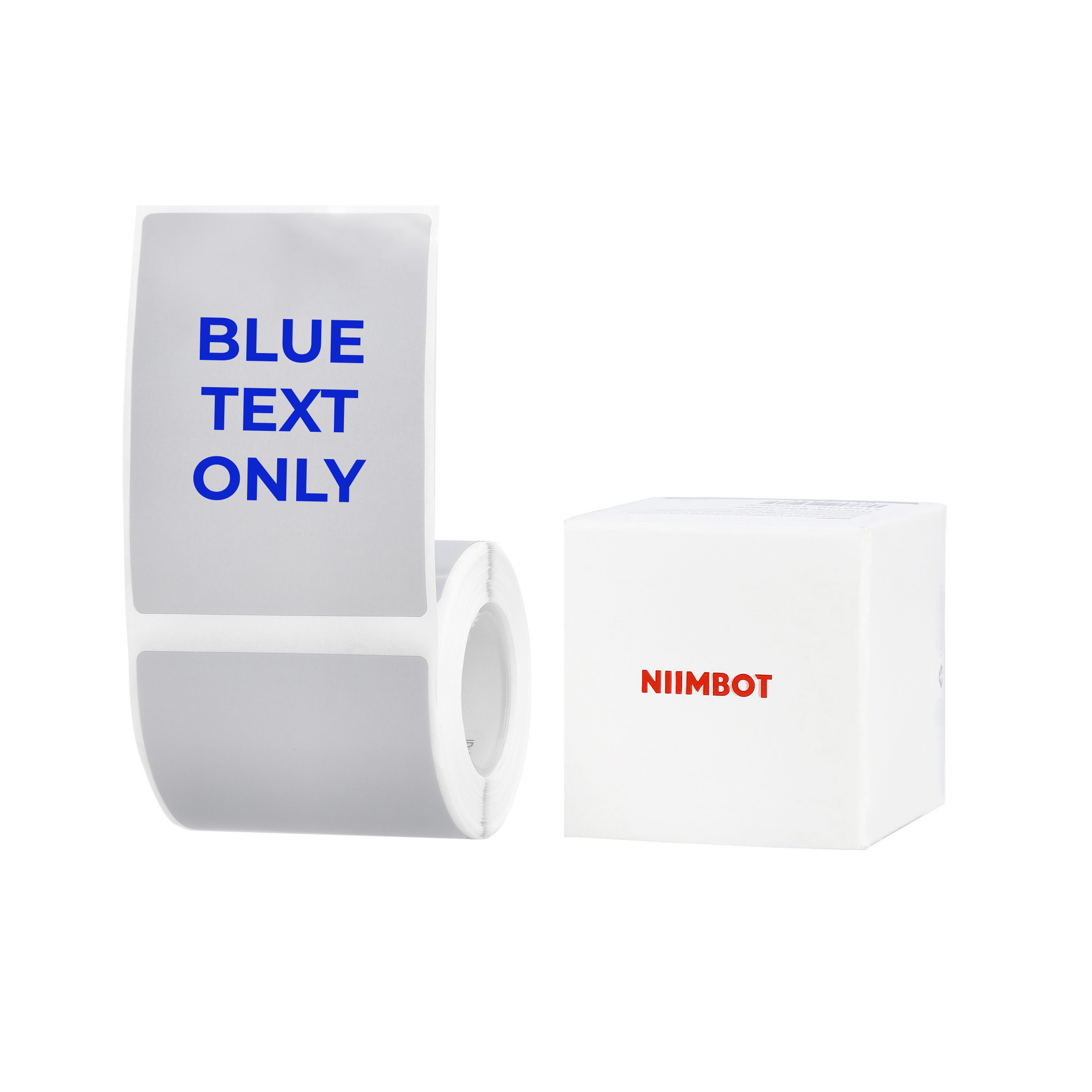 NB661 - NIIMBOT - B1 / B21 / B3S / B4 - T50X70 - 90 LABELS PER ROLL - SILVER GRAY - BLUE TEXT ONLY - RECTANGLE
