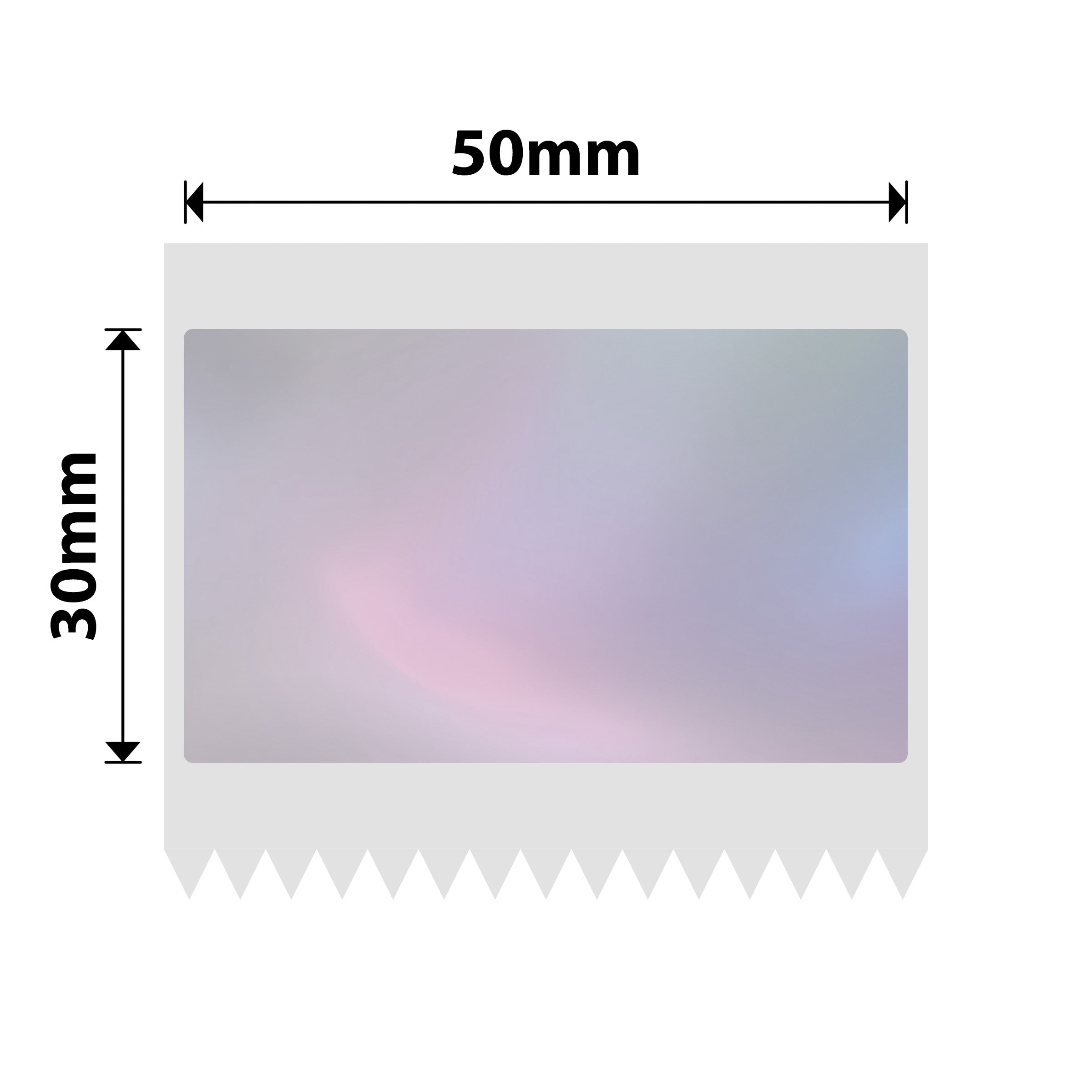 NIIMBOT - B Range - 50x30mm - Colorful Blue Transparent - 230 Labels