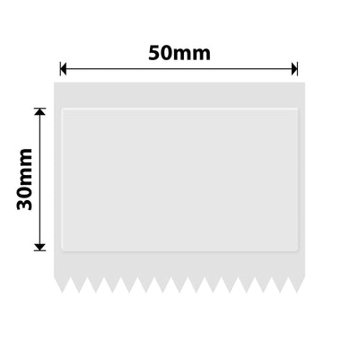 NB664 - NIIMBOT - B1 / B21 / B3S / B4 - 50X30MM - 230 TRANSPARENT CYAN TEXT ONLY LABELS
