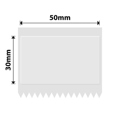 NB664 - NIIMBOT - B1 / B21 / B3S / B4 - TT50X30 - 230 LABELS PER ROLL - TRANSPARENT - CYAN TEXT ONLY - RECTANGLE