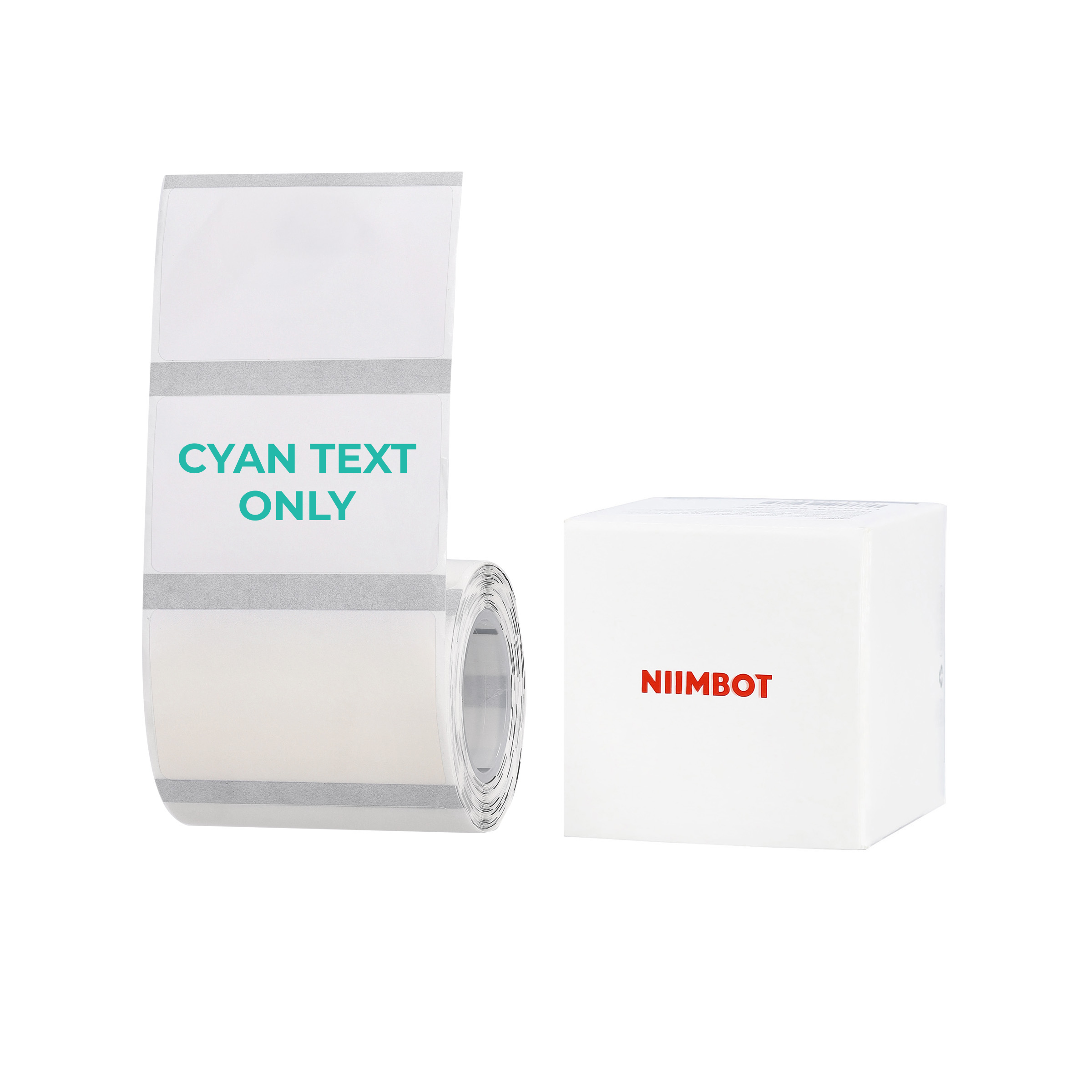 NB664 - NIIMBOT - B1 / B21 / B3S / B4 - TT50X30 - 230 LABELS PER ROLL - TRANSPARENT - CYAN TEXT ONLY - RECTANGLE
