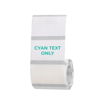 NB664 - NIIMBOT - B1 / B21 / B3S / B4 - TT50X30 - 230 LABELS PER ROLL - TRANSPARENT - CYAN TEXT ONLY - RECTANGLE