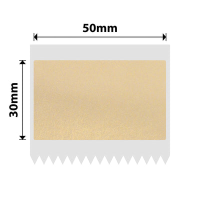 NB665 - NIIMBOT - B1 / B21 / B3S / B4 - 50X30MM - 230 GOLD TRANSPARENT LABELS