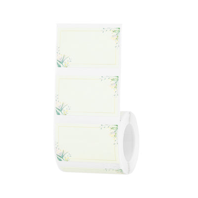 NB669 - NIIMBOT - B1 / B21 / B3S / B4 - 50X30MM - 230 WHITE FLOWER LABELS