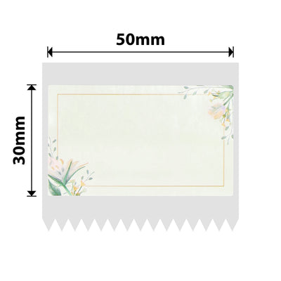 NB669 - NIIMBOT - B1 / B21 / B3S / B4 - 50X30MM - 230 WHITE FLOWER LABELS
