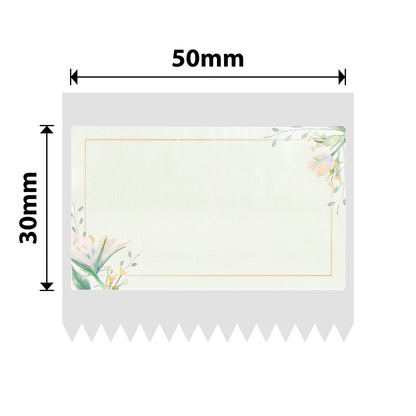 NB669 - NIIMBOT - B1 / B21 / B3S / B4 - T50X30 - 230 LABELS - WHITE FLOWER