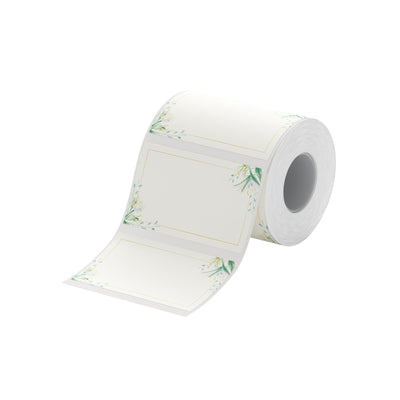 NIIMBOT - B Range - 50x30mm - White Flower - 230 Labels