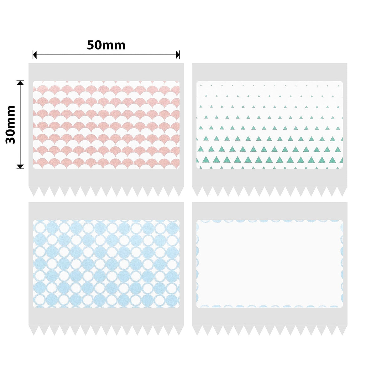NIIMBOT - B Range - 50x30mm - Four Color Background - 230 Labels