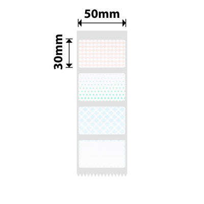 NB676 - NIIMBOT - B1 / B21 / B3S / B4 - 50X30MM - 230 FOUR COLOR BACKGROUND LABELS