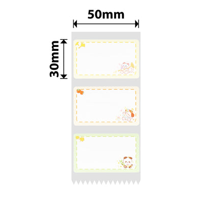 NB678 - NIIMBOT - B1 / B21 / B3S / B4 - T50X30 - 230 LABELS - ANIMAL AUTUMN OUTING