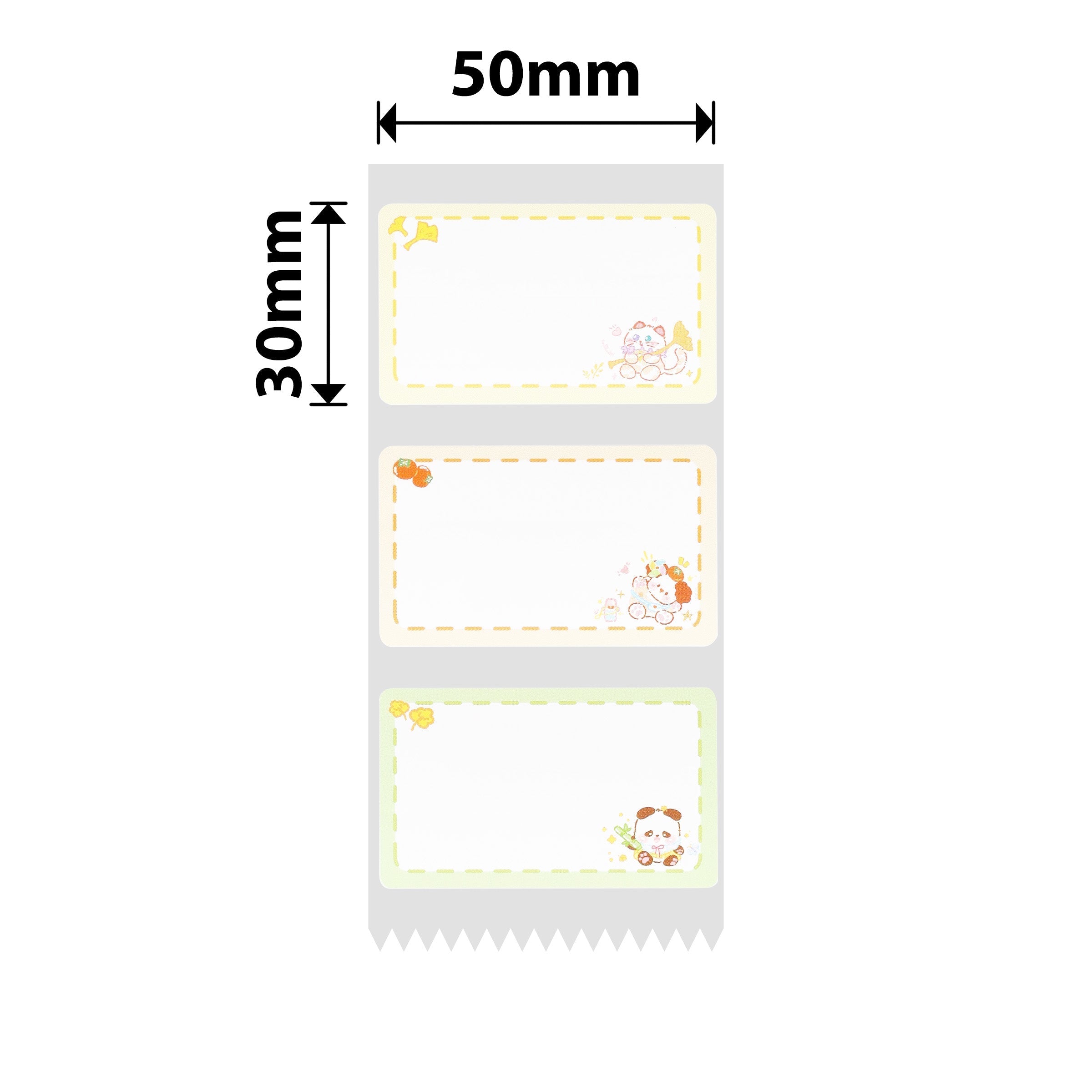 NIIMBOT - B Range - 50x30mm - Animal Autumn Outing - 230 Labels