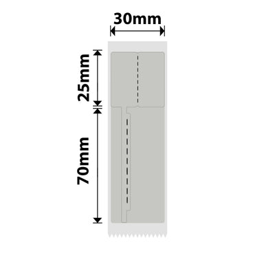 NB685 - NIIMBOT - B1 / B21 / B3S / B4 - 30X95MM - 65 GREY BRACELET/ JEWELLERY VOID LABELS