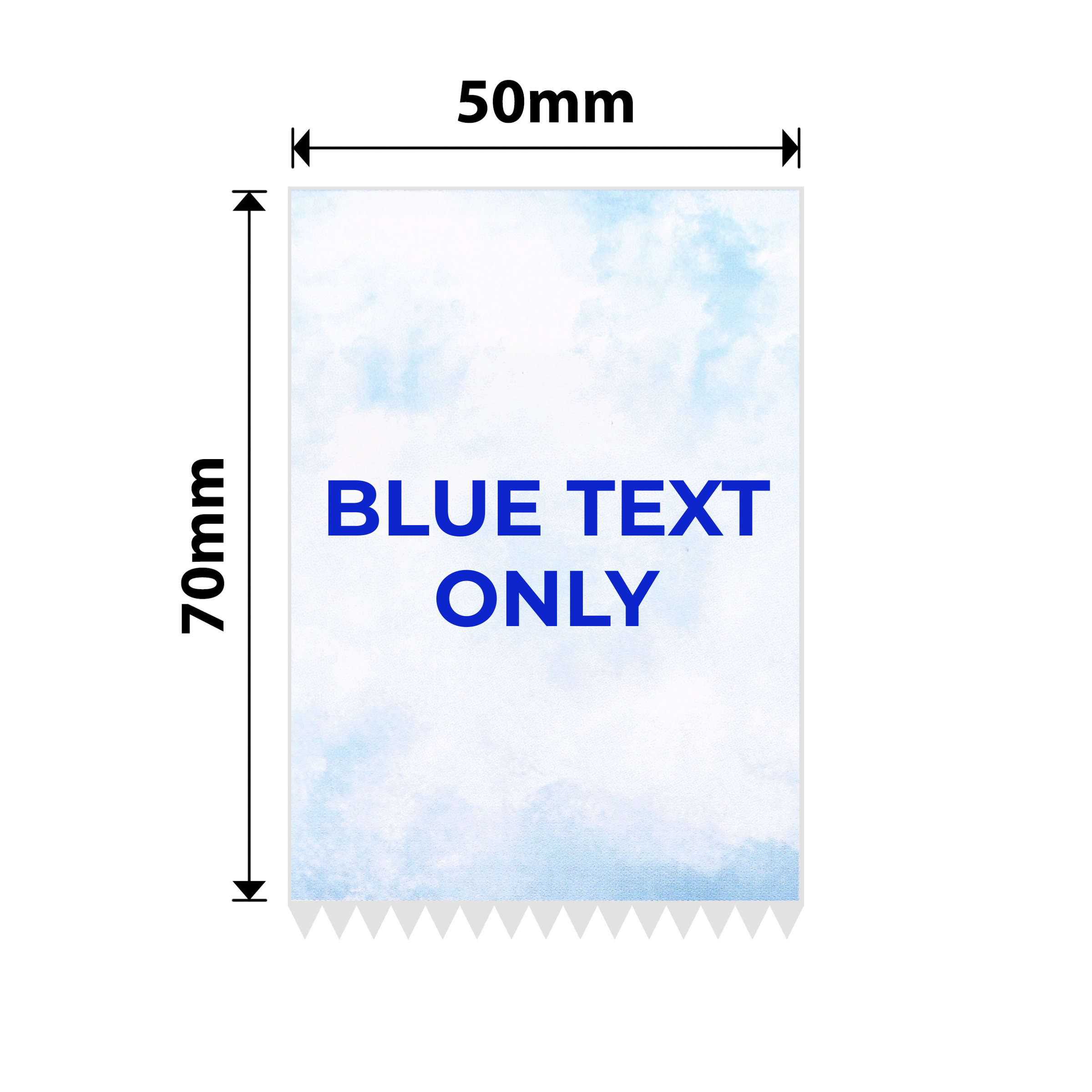 NIIMBOT - B Range - 50x70mm - Blue Text Stationary Pattern - 115 Labels