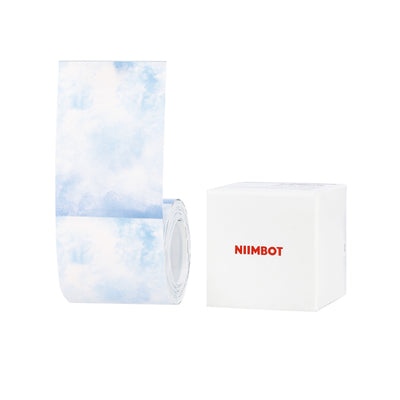 NB689 - NIIMBOT - B1 / B21 / B3S / B4 - 50X70MM - 115 BLUE LETTERING & BLUE TONE PAPER LABELS