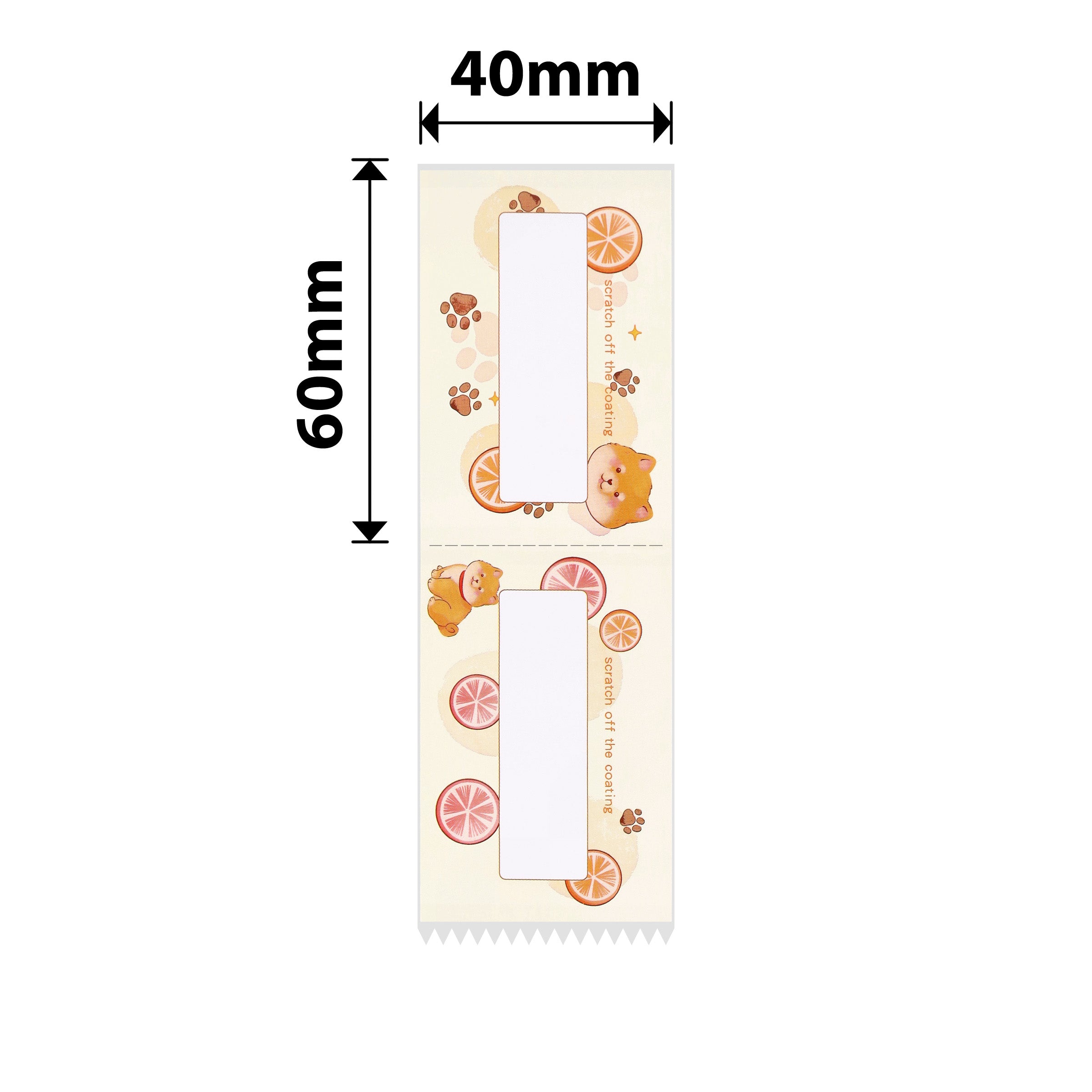 NB695 - NIIMBOT - B1 / B21 / B3S / B4 - TP40X60 - 115 LABELS - LEMON YELLOW