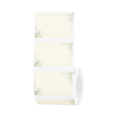 NB697 - NIIMBOT - B1 / B21 / B3S / B4 - T50X30 - 230 LABELS - PLAIN PAPER WITH FLOWERS