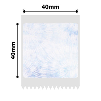 NB698 - NIIMBOT - B1 / B21 / B3S / B4 - 40X40MM - 180 BLUE LETTER BLUE TONE NOTEBOOK LABELS
