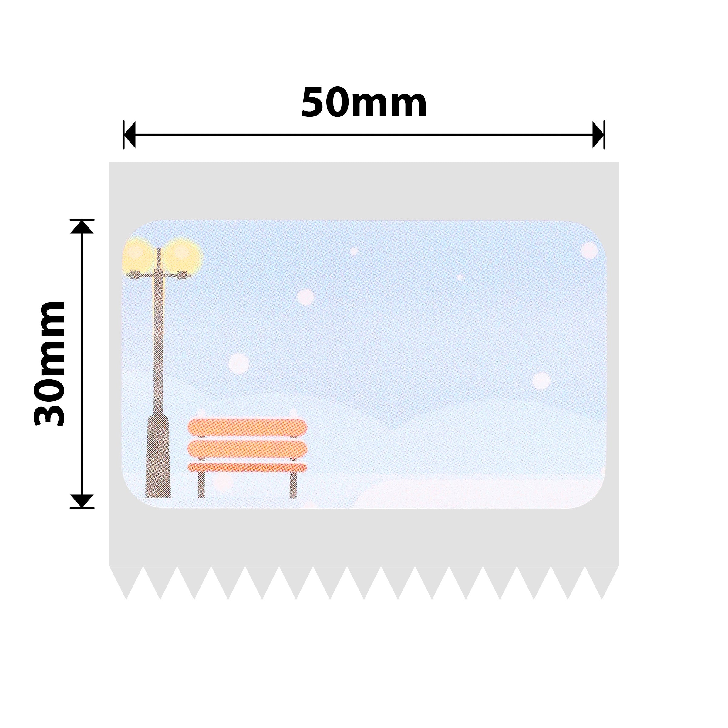 NB704 - NIIMBOT - T50*30MM - 230 LABELS - WINTER SCENE