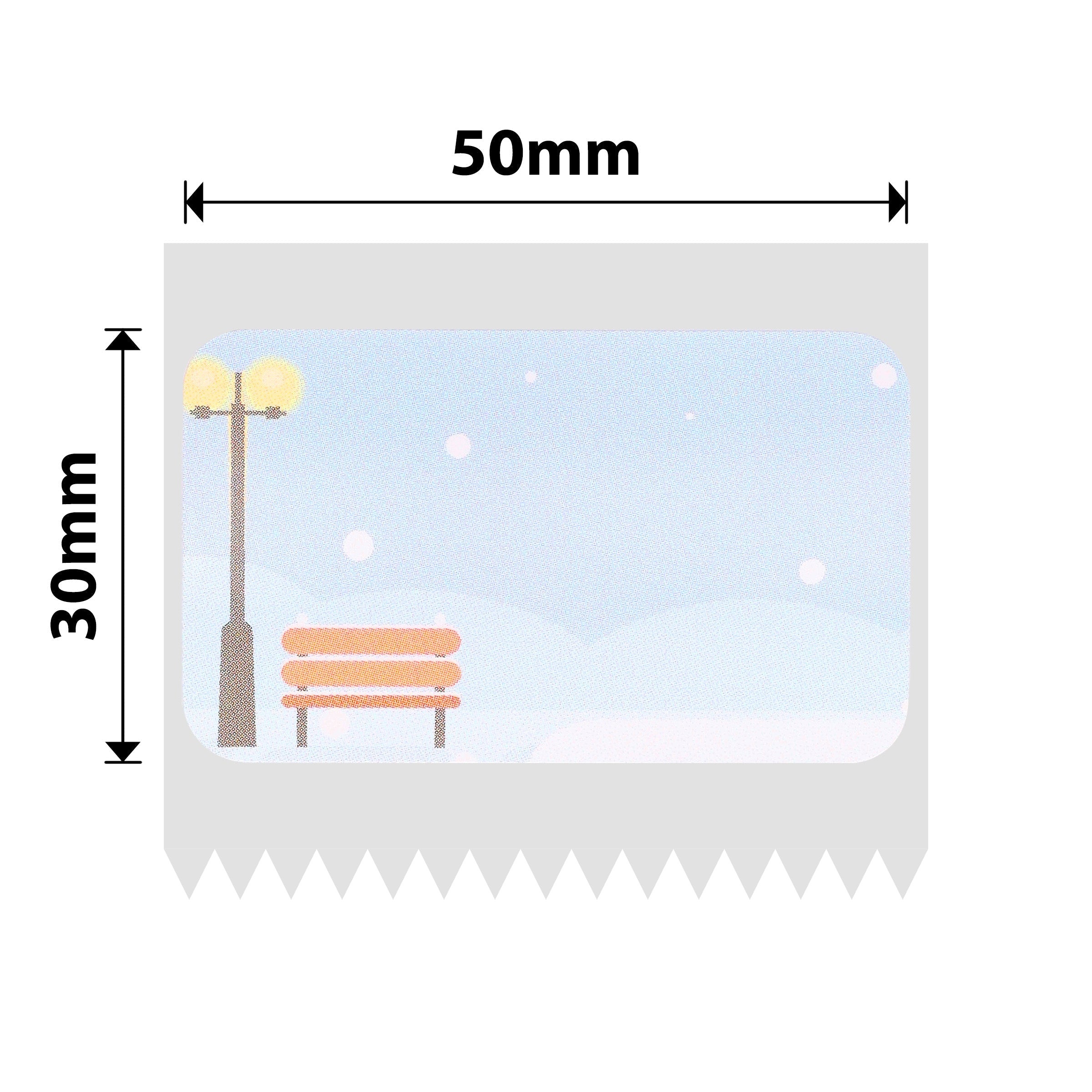 NIIMBOT - B Range - 50x30mm - Winter Scene - 230 Labels
