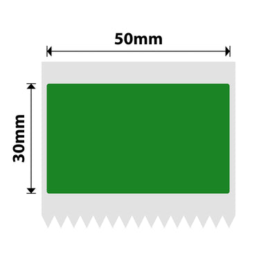 NB707 - NIIMBOT - B1 / B21 / B3S / B4 - 50X30MM - 230 DARK GREEN LABELS