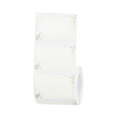 NB710 - NIIMBOT - B1 / B21 / B3S / B4 - 50X30MM - 230 PLAIN FLORAL PRINT LABELS