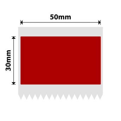 NB714 - NIIMBOT - B1 / B21 / B3S / B4 - 50X30MM - 230 RED LABELS