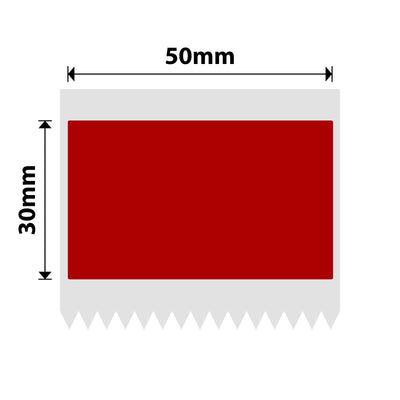 NIIMBOT - B Range - 50x30mm - Red - 230 Labels