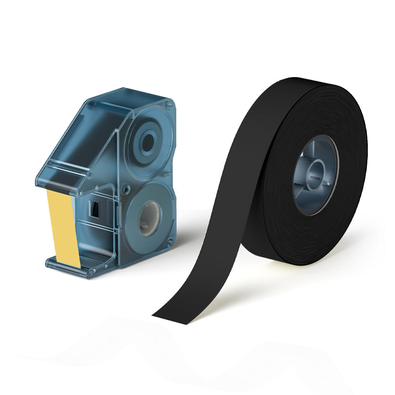 NIIMBOT - N1 Satin Gift Ribbon - 14mm x 5.1m - Gold on Black