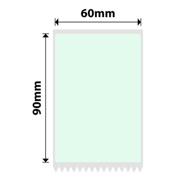 NB726 - NIIMBOT - K2 / K3 ONLY - 60*90MM - 340 LIGHT GREEN LABELS