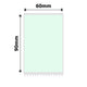 NB726 - NIIMBOT - K2 / K3 ONLY - 60*90MM - 340 LIGHT GREEN LABELS