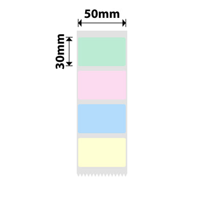NB727 - NIIMBOT - B1 / B21 / B3S / B4 - 50X30MM - 230 COLORS IN ROLL LABELS