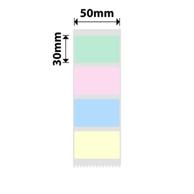 NIIMBOT - B Range - 50x30mm - Colors In Roll - 230 Labels