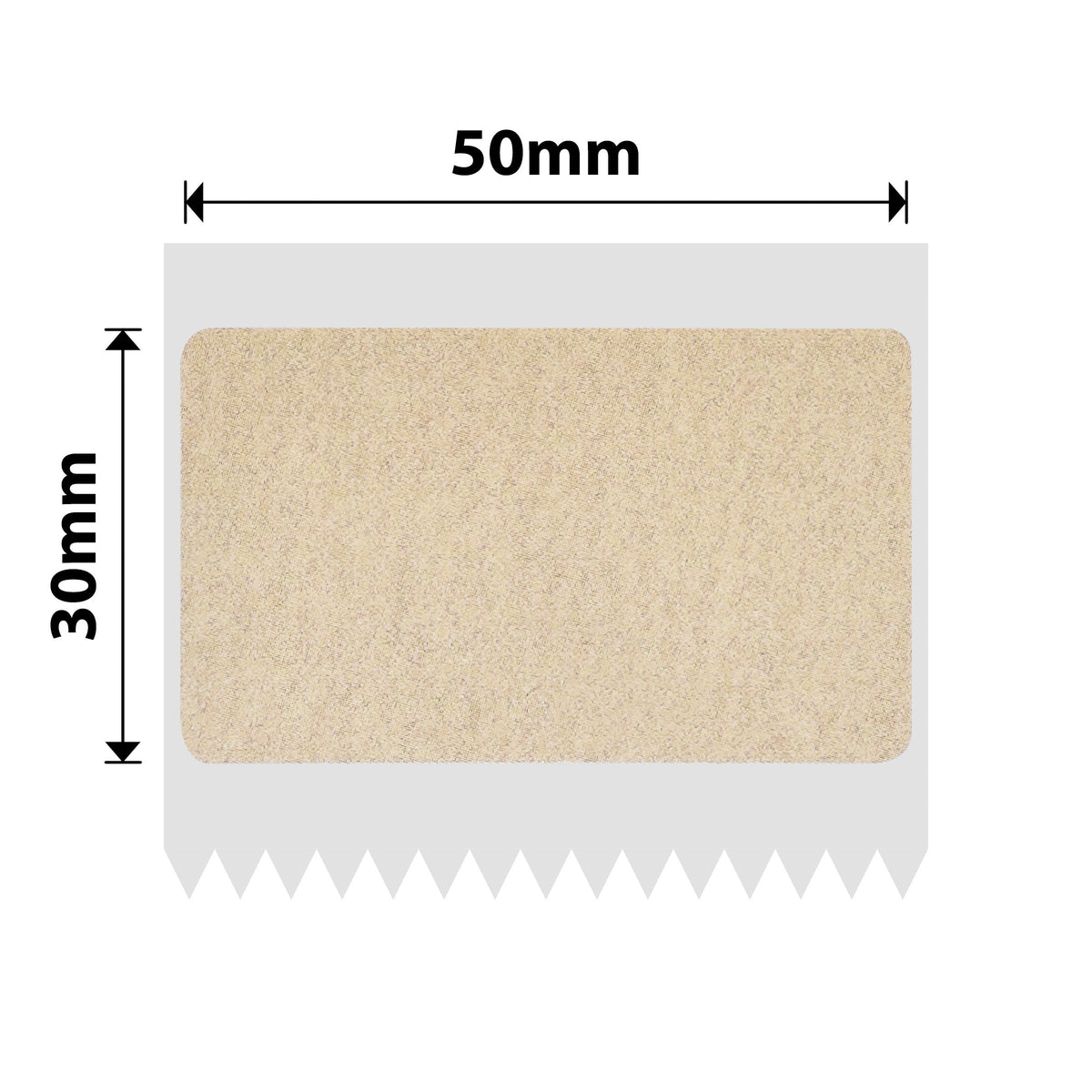 NB728 - Niimbot - B1 / B21 / B3S / B4 - 50x30mm - 230 Kraft Labels ...