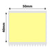 NB730 - NIIMBOT - K2 / K3 ONLY - 50X40MM - 740 BRIGHT YELLOW LABELS