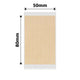 NB735 - NIIMBOT - B1, B2, B21_PRO MODELS ONLY - 50X80MM - 95 RED & BLACK DUAL COLOUR KRAFT PAPER LABELS