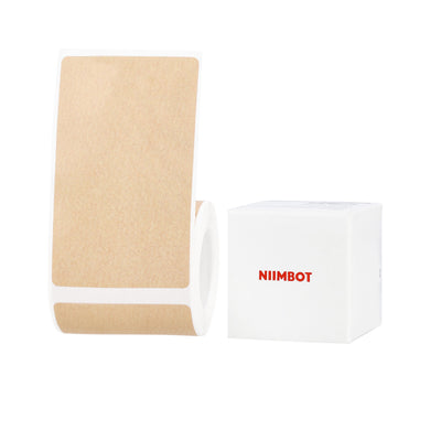 NIIMBOT - B Pro Range - 50x80mm - Kraft - Dual Colour - Red & Black Text - 95 Labels