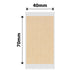 NB744 - NIIMBOT - B1 / B21 / B3S / B4 - 40X70MM - 105 KRAFT LABELS