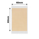 NB745 - NIIMBOT - B1 / B21 / B3S / B4 - 40X60MM - 125 KRAFT LABELS