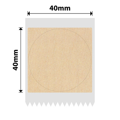 NB749 - NIIMBOT - B1 / B21 / B3S / B4 - 40X40MM - 180 KRAFT ROUND LABELS