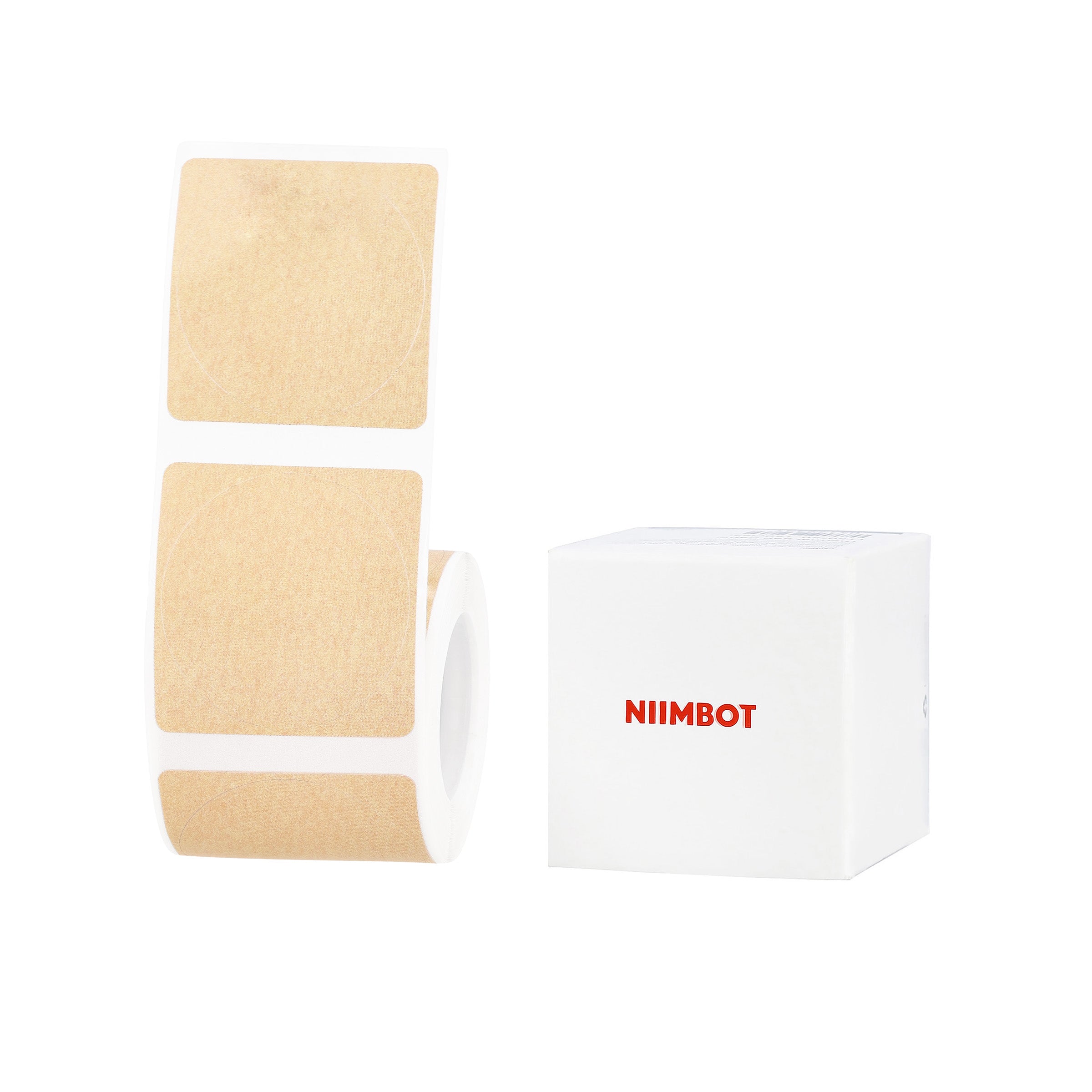 NIIMBOT - B Range - 40x40mm - Kraft Round - 180 Labels