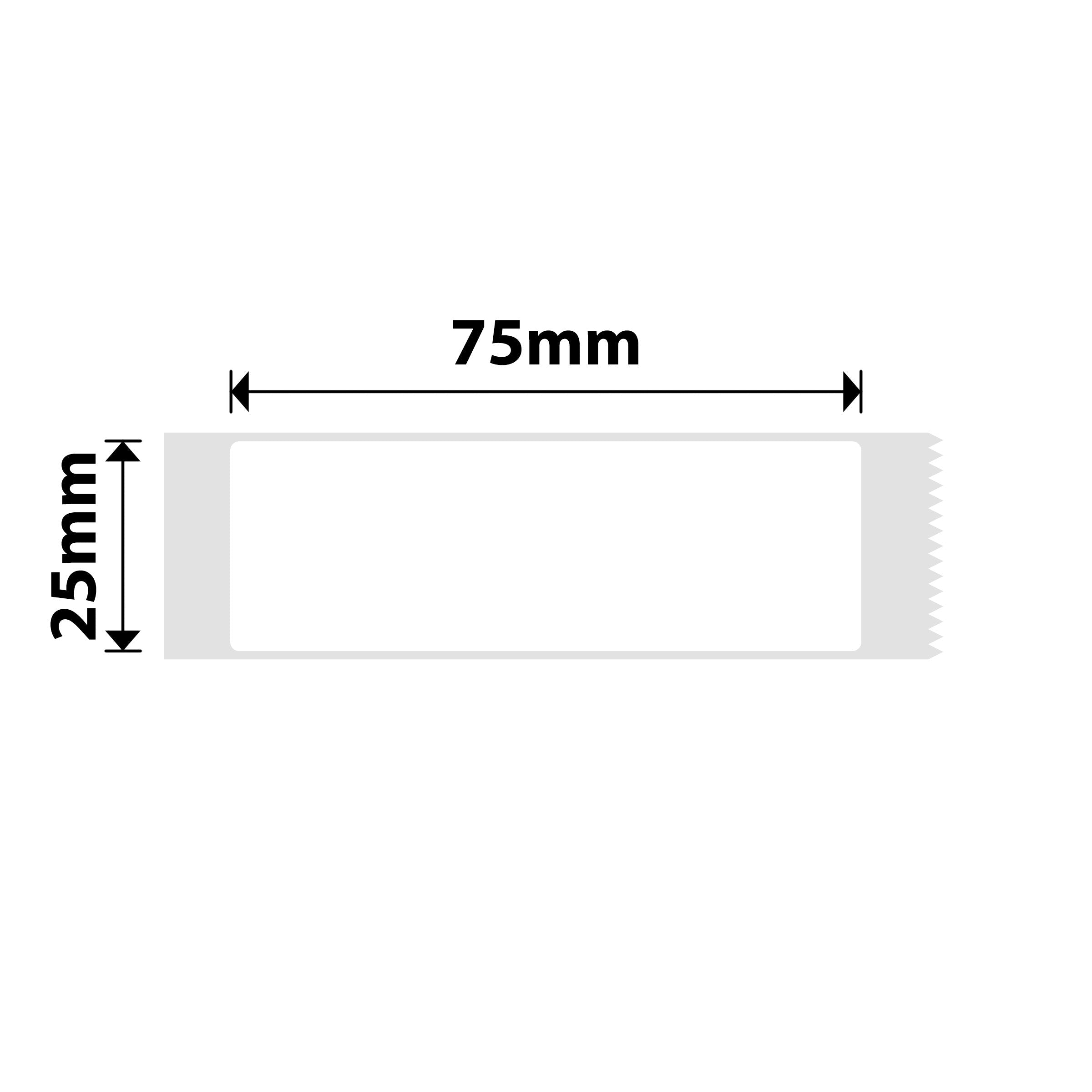 NIIMBOT - D101 Only - 25x75mm - White - 90 Labels