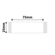 NB753 - NIIMBOT - D101 ONLY - 25X75MM - 90 WHITE LABELS