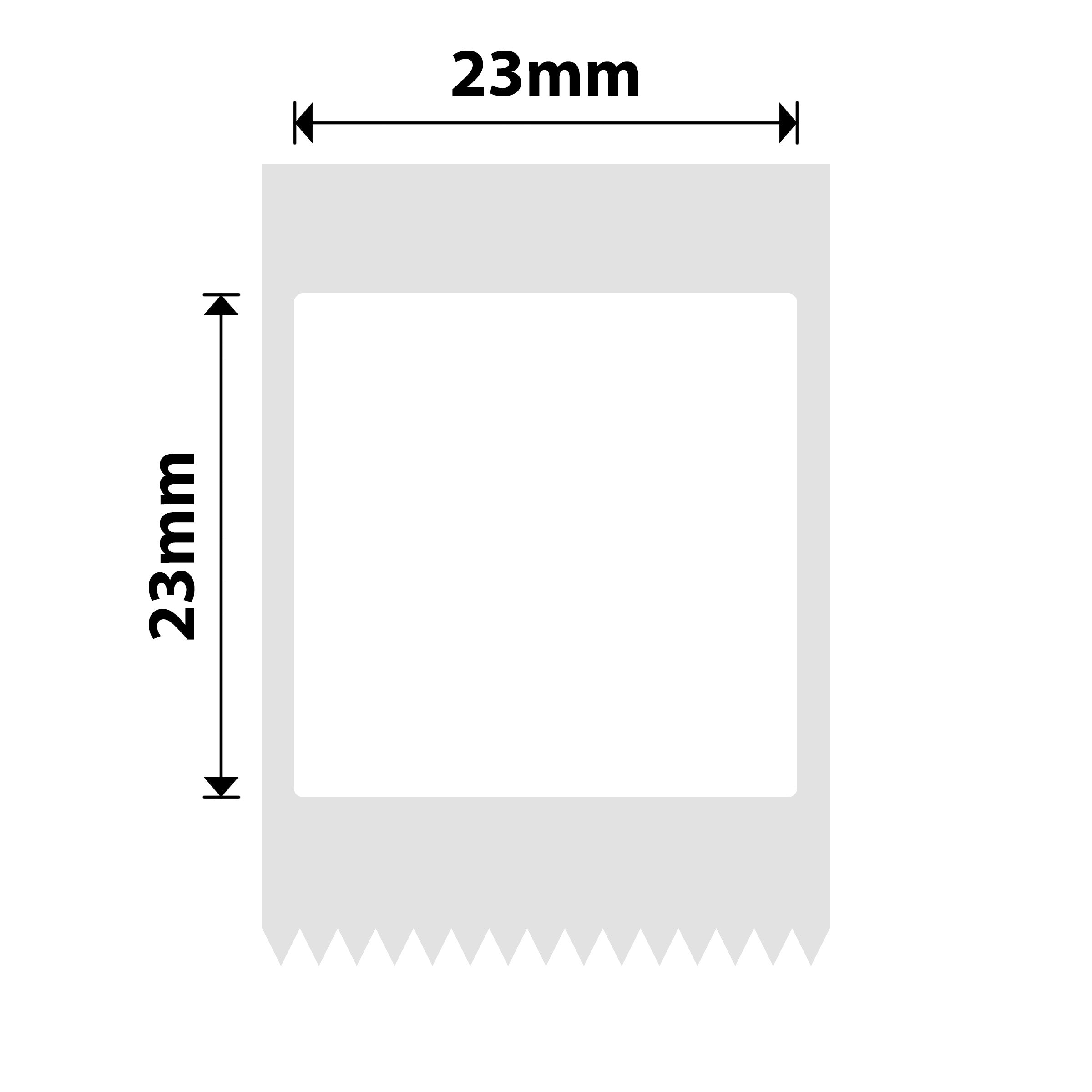 NB755 - NIIMBOT - B1 / B21 / B3S / B4 - 23X23MM - 285 WHITE (M STYLE) LABELS