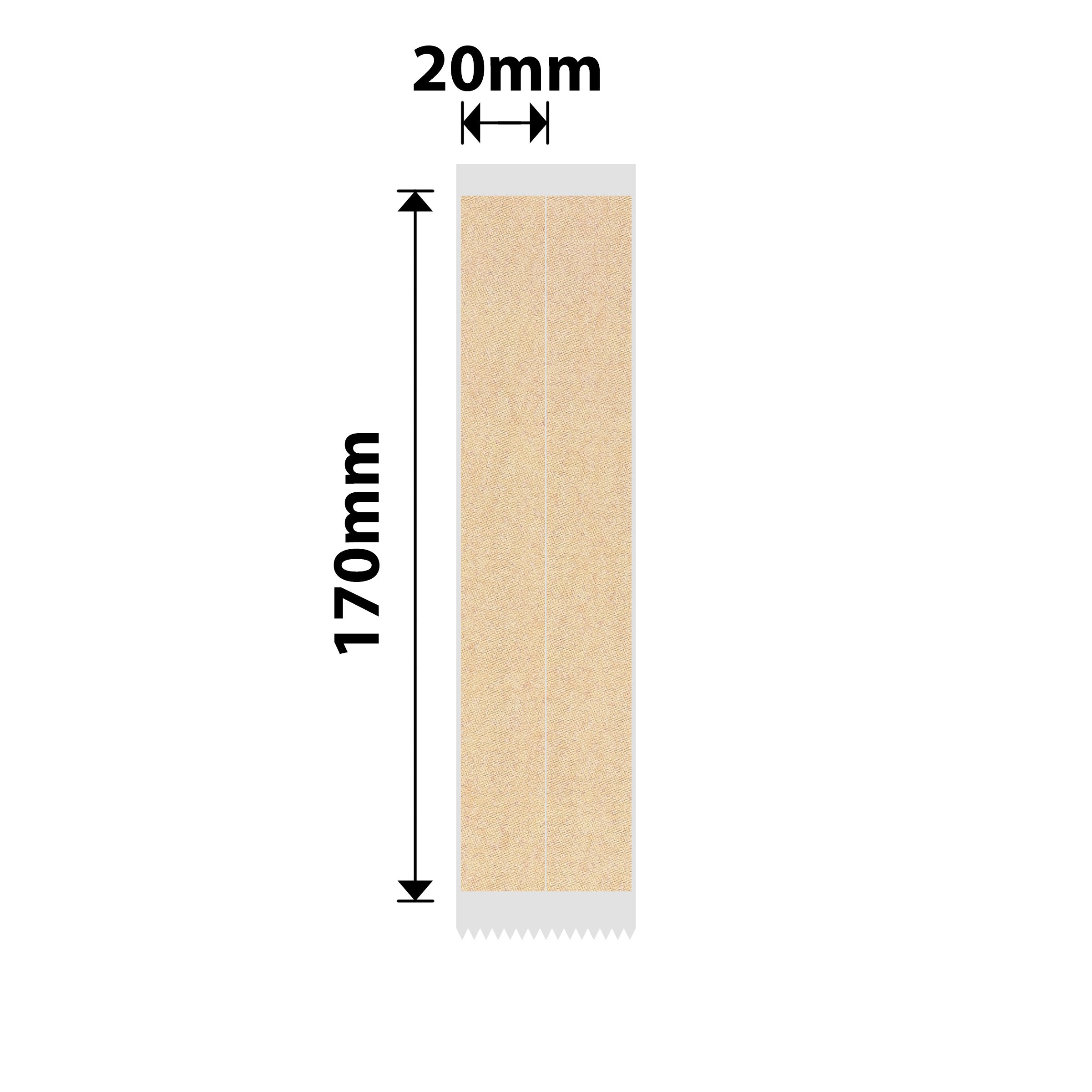 NB757 - NIIMBOT - B1 / B21 / B3S / B4 - 20X170MM / 2LINES - 90 KRAFT FILE LABELS