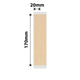 NB757 - NIIMBOT - B1 / B21 / B3S / B4 - 20X170MM / 2LINES - 90 KRAFT FILE LABELS