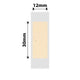 NB760 - NIIMBOT - D11 / D101 / D110 / H1S - 12X30MM - 195 KRAFT LABELS